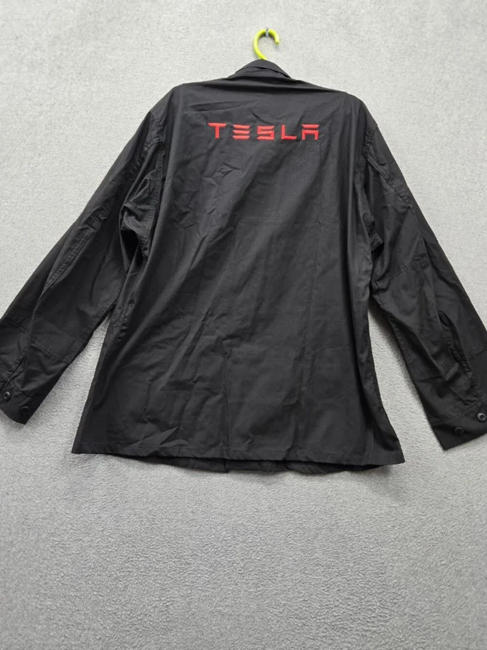 Tesla Model S Men Coat XL Black Propper BDU Ripstop Logo Embroidered NWT